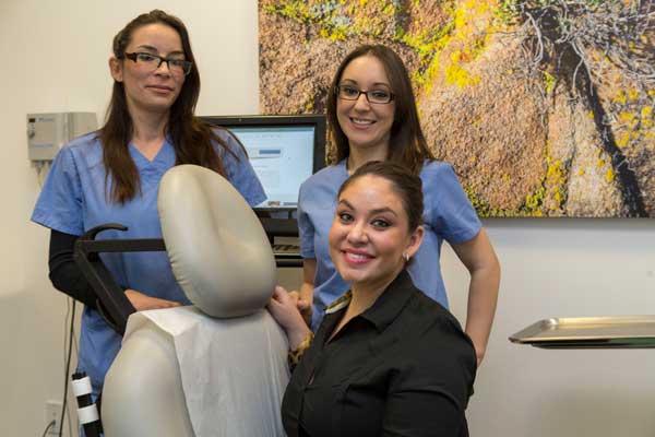 The Esthetics Team At Contour Dermatology and Cosmetic Surgery Center, Anne Marie,, Adriana, and Kylie